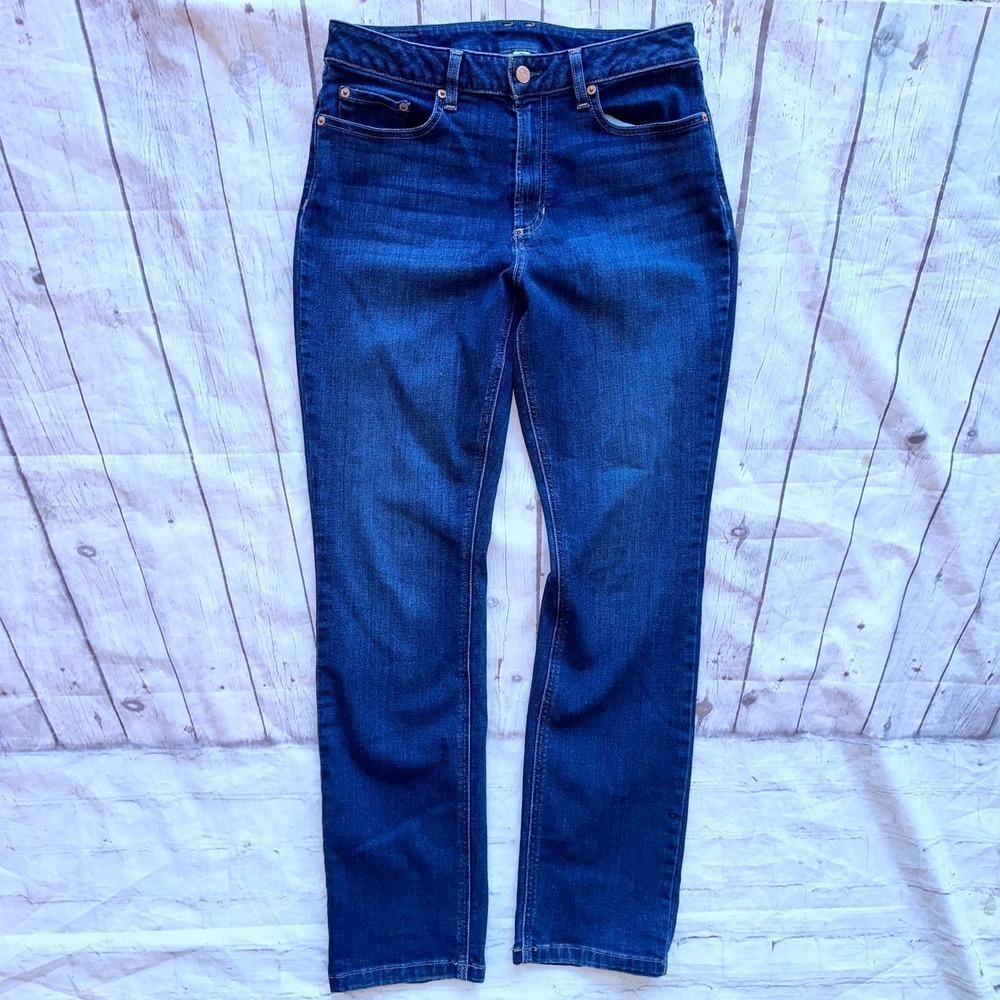 NWOT Women’s Size 10R LL Bean Beanflex Favorite Fit Denim Blue Jeans